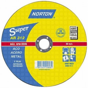 Disco de Corte Ferro 10"x1/8x1" - NORTON